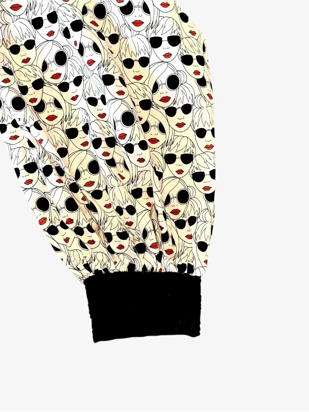 Porridge Anthropologie Puff Balloon Sleeve Quilted Blouse NWT White Black Small